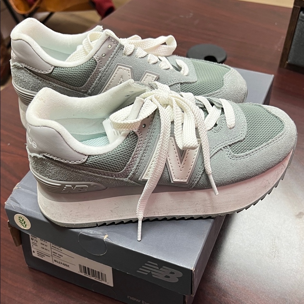 New Balance 574+ Women's Gray Sneakers